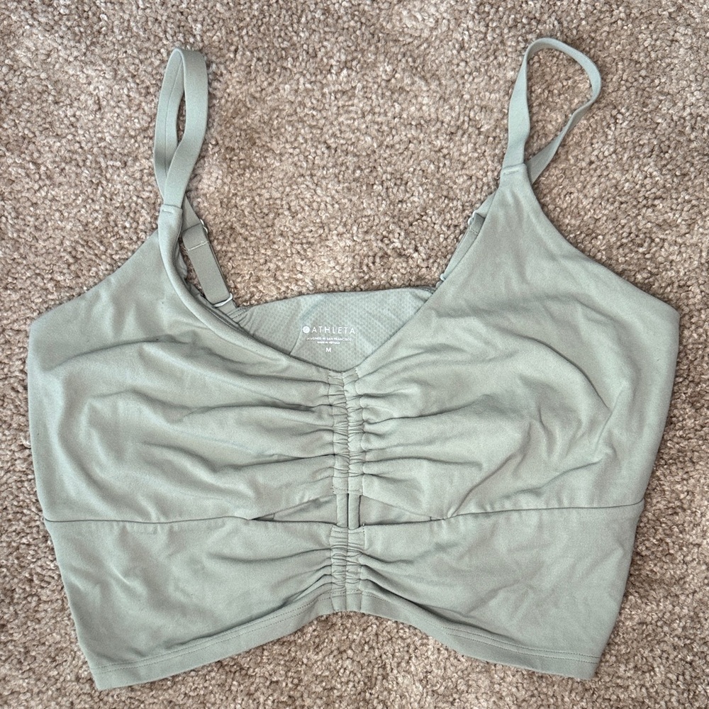 Athleta Sage Ruched Crop Top